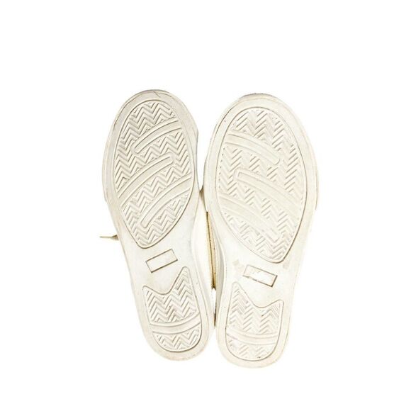 Gymboree Girls Gold Glitter Pom Pom Sneakers - Picture 4 of 4